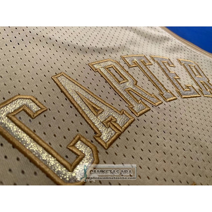 Camiseta Toronto Raptors Vince Carter NO 15 Mitchell & Ness 1998-99 Oro